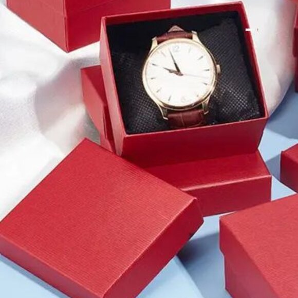 Pink & Gold Watch, Pink Butterfly Necklace, Bracelet, Earrings and Ring Set - Picture 7 of 8